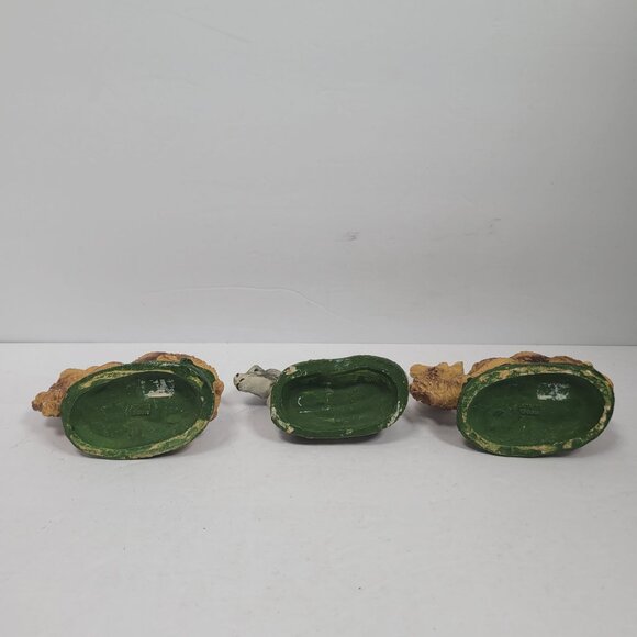 Vintage Italy Chalkware Nativity Set 1950's Replacement Figures Painted Set of 3 - Picture 3 of 10